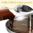 4 Tiers Chocolate Fountain Machine Upgraded Professional Fondue Fountain Easy Cleaning Hot Nacho Cheese Fountain for Party, Gathering, Wedding, Rental