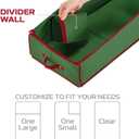 Christmas Wrapping Paper Organizer Storage, with Straps & Pockets, Gift Wrap Organizer Bag for Christmas Decorations, Fits Upto 24 Rolls, Underbed Storage for Holiday Decoration, (Green)