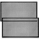 Gisafai 2 Pcs Decorative Cloverleaf Aluminum Sheet 12 in. x 24 in. x 0.02 in. Black Perforated Decorative Metal Sheets Metal Mesh Aluminum Sheet for Indoor Outdoor