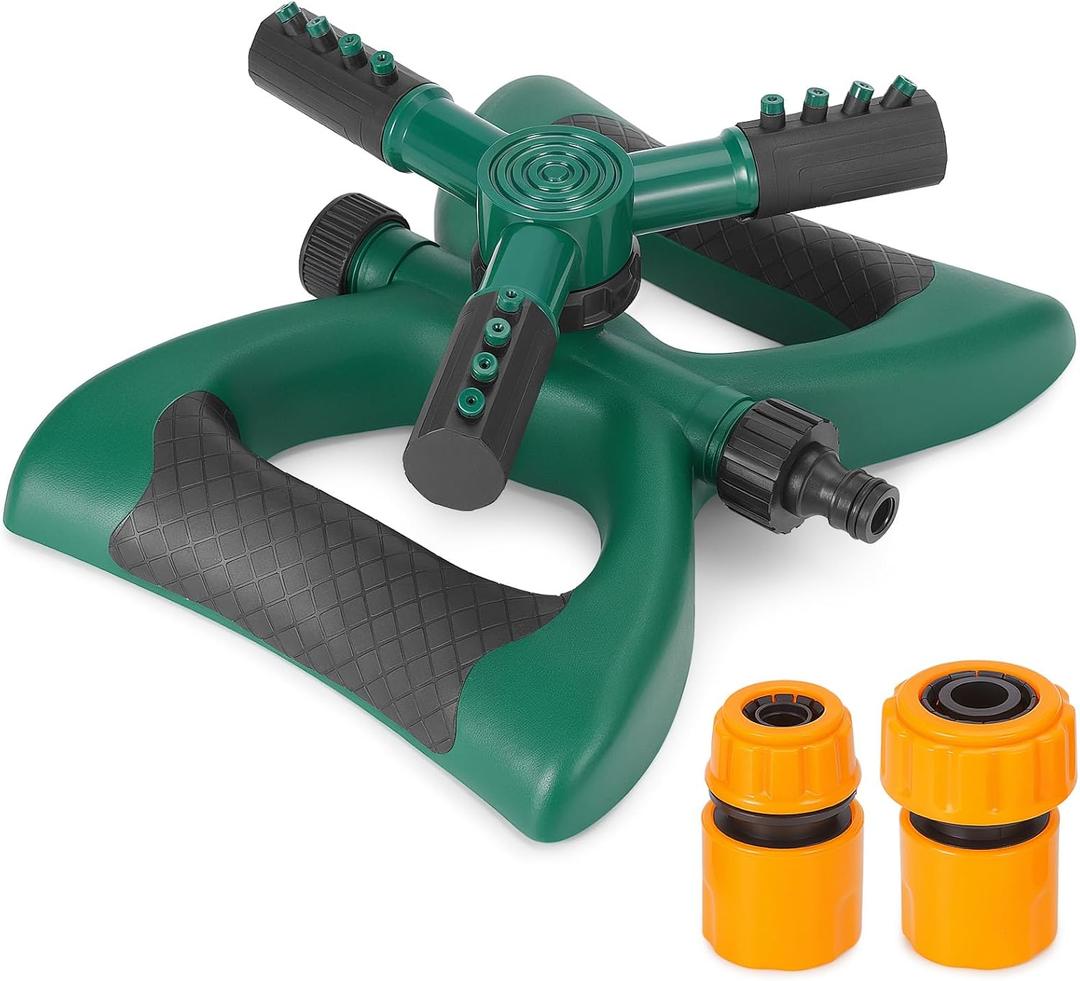 Garden Sprinkler for Lawn,Upgrade Water Sprinkler for Yard Automatic 360 Degree Rotating Irrigation Grass Water Sprinkler System,Large Area Coverage.