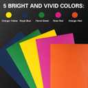 Colored Cardstock 12x24 Inch 30 Sheets 80LB/220GSM 5 Primary Colors,Solid Core No White Center,Compatible with Cricut Venture/Maker 3/4/Maker,Explore 3/4/Air 2/Air/One 12x24 Extended Cutting Mat