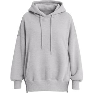 PRETTYGARDEN Women's 2025 Fall Fashion Oversized Hoodies Sweatshirt Fleece Long Sleeve Going Out Tops Trendy Winter Clothing (Gray, XXL)