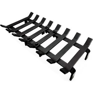 Hi Flame Fireplace Log Grate Heavy Duty Solid Steel Grate for Wood Stove and Fireplace Firewood Holder (Separated 22,5 INCH Steel)