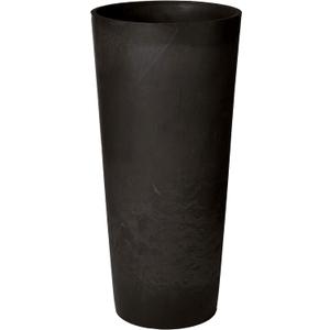 PSW S32BK Contempo Tall Round Planter, 13" by 13" by 28" , Black