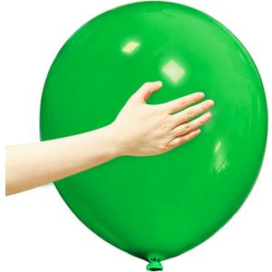 Green Balloons 18 Inch 12 Pack Large Latex Party Balloons Round Helium Balloon for Jungle Safari Birthday Party Christmas Festival Party Decorations (Green Balloons 18 inch)
