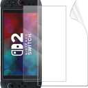 Compatible with Nintendo Switch 2 Screen Protector Film, Flexible Soft Full Coverage Clear Thin TPU Film,Anti-Bubble,High Definition,Anti Scratch for Switch 2 7.9" in 2025