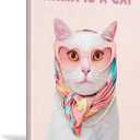 BFKDKG Taylor Poster wall art, Canvas wall art, Karma Is A Cat Album Prints, Lyrics Poster for Bedroom, Pink Room Wall Decor, Music Art Wall Decor for Girls Fans 16x24in (24L" x 16W")