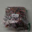 36PCS Orange and Black Cheerleading Pom Poms Metallic Foil Plastic Pom Poms with Baton Handle for Game Sports Squads Dancing Party Football Basketball Club Spirit Sports Stage Performance Celebration