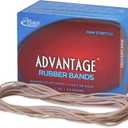 Alliance Rubber 26259 Advantage Rubber Bands Size #117A, 1/4 lb Box Contains Approx. 100 Bands (7" x 1/16", Natural Crepe),Beige