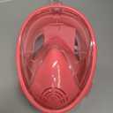 Kids Snorkel Mask Full Face, Snorkeling Gear for Kids 2-14 with Camera Mount, 180 Degree Panoramic View Snorkeling Set Anti-Fog Anti-Leak (Pink+Cyan)