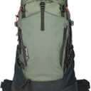 High Sierra Pathway 2.0 Backpack with Hydration Storage Sleeve, for Hiking, Biking, Camping, Traveling, Forest Green/Black, 60L