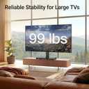 PERLESMITH Universal Swivel TV Stand Legs for 37-75 inch TVs, Height Adjustable Tabletop Mount Holds up to 99lbs, Television Table TV Stands for Livingroom & Bedroom, Universal VESA 600x400mm, PSTVS13