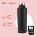 Milton 24 oz Stainless steel insulated water bottle, Leakproof, 12 hours Hot, 24 hours cold, Double Walled Vacuum Metal Flask for Sports, Gym, Travel friendly, Dishwasher Safe, Haruki 800