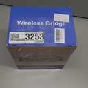 Wireless Bridge CPE609P, 1000Mbps Point to Point WiFi Bridge Outdoor, 5KM WiFi Internet Bridge Kit, 5.8G PtP PtMP Wireless CPE with 2 Gigabit LAN Ports,14dBi Antenna, IP65 Weatherproof, Plug & Play