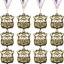 24 pcs T-Ball Medals 2 Inch Softball Team Awards Baseball Metal Medals Gold Volleyball Medal Football Basketball Soccer Sports Award with Neck Ribbon for Kids