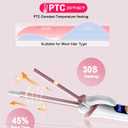 Mini Curling Iron for Short Hair Dual Voltage with European UK Plug Adapter 3/4 Inch Travel Size Small Barrel Curling Iron to Beachy Waves Curls with 30S Fast Heating, 5 Temps for Global