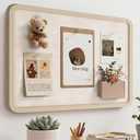 KERRAM Bulletin Board Decorative Felt Foldable Vision Photo Pin Boards 24" x 18"