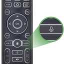 Replacement Voice Remote for vSeeBox V3 Pro,Control Compatible with V5 Pro / V3 Plus/V3/ V2 /V1 Max/Elite/Max (Black 04)