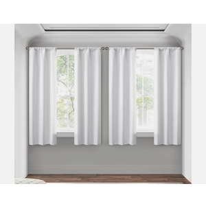 Mainstays 3 of a Kind Blackout Curtain Panels, Set of 3, Soft Silver, 28" W x 63" L