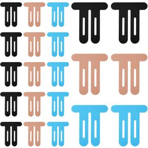21pcs Precut Kinesiology Tape for Knees, Breathable Cotton Kinetic Knee Support Tape Waterproof Athletic Muscle Elastic Strips Stickers Stability and Muscle Support Patches