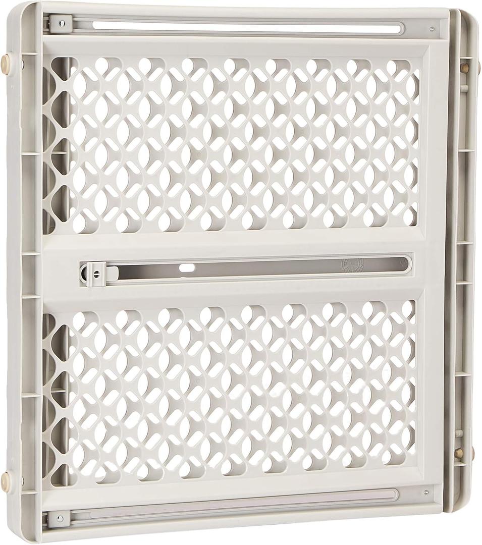 North States Pet Gate Iii Pressure Mounted White, Gray, 2 x 42 x 26"