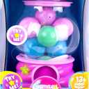 Gumball Magic Gumball Machine Toy Interactive Light Up Surprise Machine with 7 Gumball Reveals, Squishy Fidget Toys, Puffy Stickers & Positive Affirmations, Collectible Toy for Kids Girls Boys 410