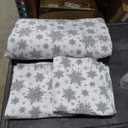 RUVANTI 100% Cotton Organic Flannel Sheets Set - California King - Crystal Noir - 4 Pcs