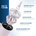 Ice Shaker 40 oz Tumbler with Handle and Straw | 40oz Oakley | Cold for 30+ Hours | 2-in-1 Tumbler Shaker Bottle | Odor-Free 40 ounce Bottle for Water, Protein Shakes, Smoothies, Cocktails