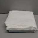 JIYUAN 100% Washed Cotton Duvet Cover Set 3 Pieces Oversized Queen, 1 Duvet Cover 98x98 Inches(Comforter Not Included) and 2 Pillowcases,Linen Feel Bedding Set Comfy and Breathable,Bright White