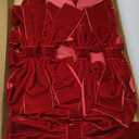 Aneco 12 Pcs Velvet Bows Christmas Ribbon Bow Tree Ornaments Vintage Xmas Bows for DIY Crafts Gift Wrapping Hair Garland Wreath Floral Holiday Door Decorations (9 x 13 Inch, Burgundy)
