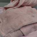 ENZOLVE Travel Blanket, Airplane Blanket, Ultra-Soft, Warm & Lightweight, 65x40 in, Outdoor Blanket Essentials for Women, Men & Kids, Luggage Sleeve & Backpack Clip Pink