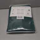 KEQIAOSUOCAI Dark Green Pinch Pleated Blackout Curtains for Small Windows - Thermal Insulated Christmas Green Curtain Drapes with Hooks40 x 45 Inches Long-2 Panels Set