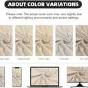 8Pcs Outdoor Cushion Covers, Patio Cushion Covers,Stretch Elastic Slipcovers, Replacement Washable & Reusable Furniture Protector for Patio Couch (Beige,Cover Only)