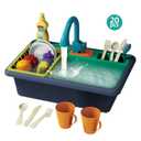 Hot Sale Electric Function Mini Dishwasher With Running Water Set for Kids Washing Machine Kitchen Preschool Toy Sink Toys