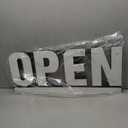 30"x13" Large LED Open Sign, Ultra Bright Unique Design Open Signs for Business with Sturdy Chain and RGB Underline, High Visibility Open Sign for Retail Store Shop