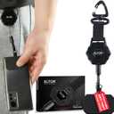 ELTOR Primium Retractable Anti Theft Phone Holder with Heavy Duty Carabiner Belt Clip 31in Extension, Durable Strap Tool Clutchloop. ID Badge Keychain hook Phone tether Prevent Drops
