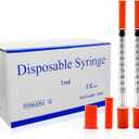 U-100 1cc 30g 5/16 In (8mm) Syringe with Needle, Individually Wrapped, Pack of 100