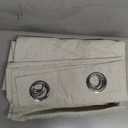 H.VERSAILTEX 72 inch Blackout Curtains, 100% Absolutely Blackout Thermal Insulated Textured Linen Look Curtain Draperies Anti-Rust Grommet Linen Curtains Blackout, 2 Panels, Natural