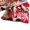 Boys Hawaiian Shirt Short Sleeve Cotton Button Down Shirt, Kid Teen 10-11T (Red)