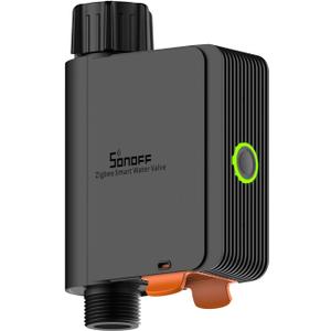 SONOFF Zigbee Sprinkler Timer, Gateway Required, Smart Controller Voice Control with Alexa and Google Home, Automate Irrigation for Garden, Lawn, Pool, Outdoor Watering, SWV-NH, Black