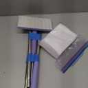 Snap Grip Mini Mop,Convenient Cloth Changing Mini Mop,Retractable Gap Dust Cleaner Flat Mops with Locking Head &Sweeping Cloths,（1mop + 5random Color Rags (Purple)