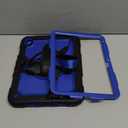 SEYMAC stock Case for iPad (A16) 11th/10th Generation 11''/10.9'' 2025/2022, Full-Body Drop Protection Case with Screen Protector &360 Rotate Hand Strap/Stand, Blue+Black