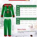6 Pack Christmas Kids Elf Costume, Boys Christmas Elf Costume Velvet Cosplay Santa's Helper Costume Xmas Outfit (8-10 Years)