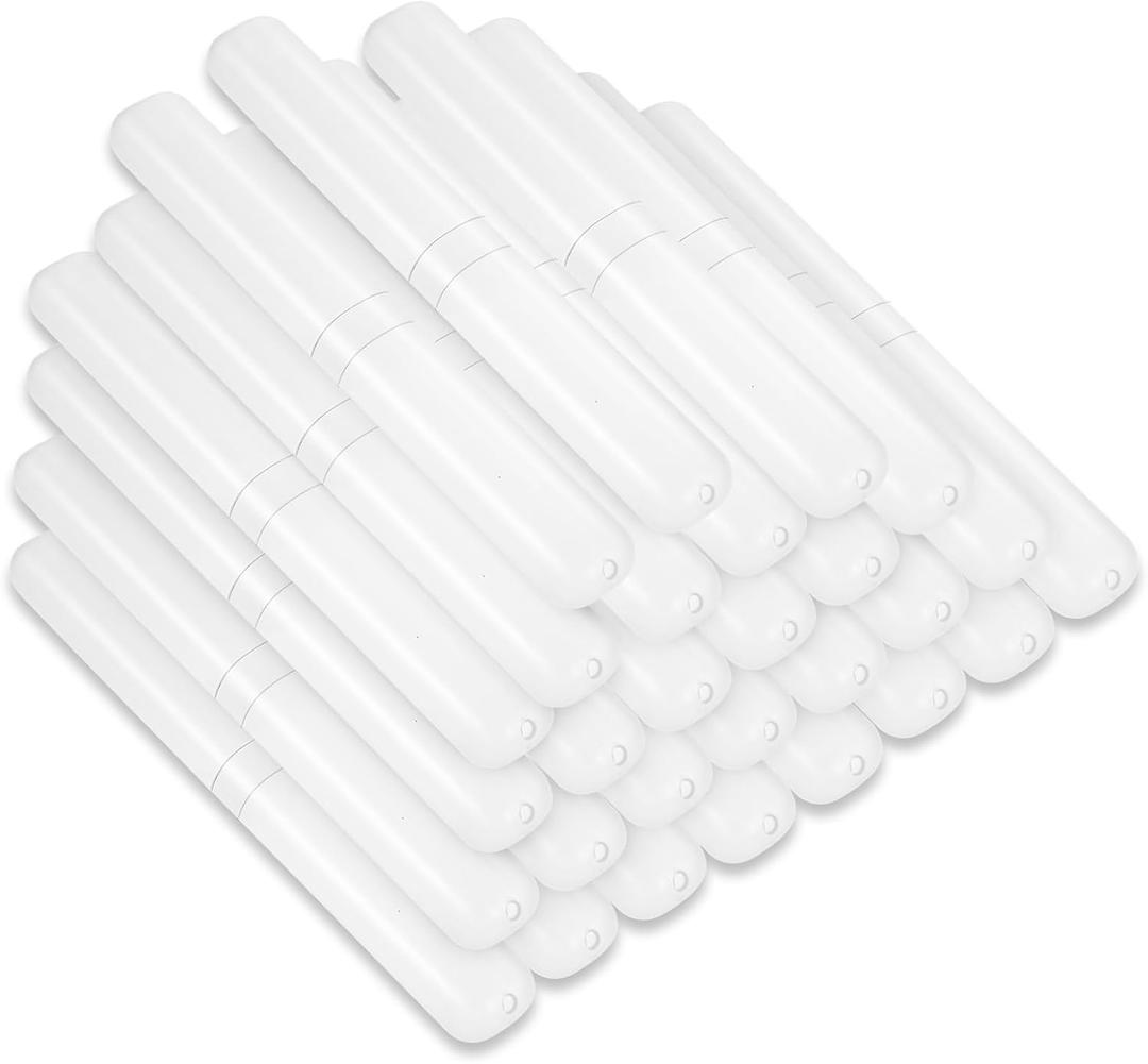 DIVINA VITAE 60Pcs Clear Travel Toothbrush Case Bulk - 7.9x 1.18inch Plastic Toothbrush Holder Protector Cover - Portable Dust-Proof Tooth Brush Cover Cap for Travel Business Home Camping School