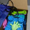 REZUCREY Beach Toys for Kids Toddlers, Sand Castle Toys with 4 Sand Bucket and Shovels, Mesh Bag & Molds, Ice Cream Travel Sandbox for Beach Sandbox for Toddlers Kids Baby Boys Girls Age 3-10