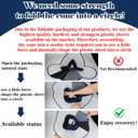Hard & Heavy Plastic Dog Cone Collar Alternative for Extra Large Dogs (Adult Lab Golden GSD) After Surgery, Adjustable Pet Recovery Cone Anti-Lick, Elizabethan Protective Cone of Shame for Healing
