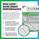 Filterbuy 16x30x1 Air Filter MERV 8 Essential Dust & Allergy Defense (4-Pack), Electrostatic Pleated HVAC AC Furnace Filters Replacement (Actual Size: 15.75 x 29.75 x 0.75)