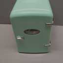 Frigidaire EFMIS171 Retro Mini Portable Personal Fridge - Ideal for Home, Office or Dorm - Includes Carrying Handle, AC/DC Wall/Car Charger (Green)