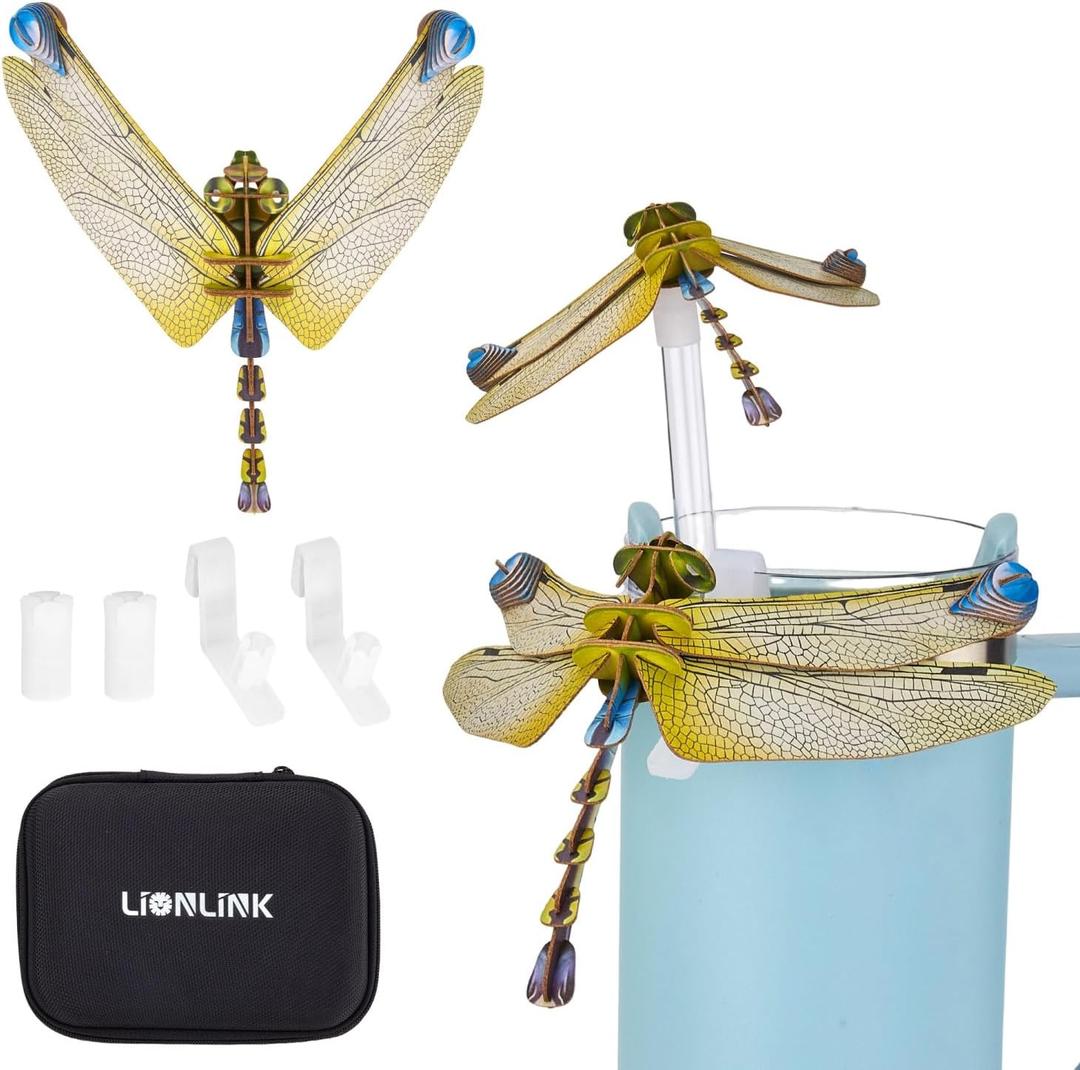 Straw Cover Compatible with Stanley Cup 30&40 Oz, Dragonfly Straw Topper for Stanley cups (Dragonfly)