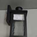 SOLUS Artisan Square Wall-Mount Outdoor Light Fixture, 11.6 in. x 5 in., Black